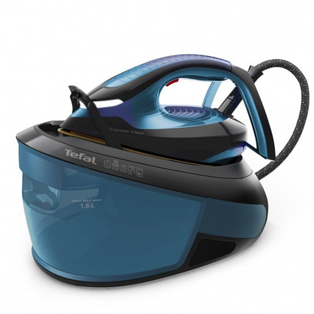 Iron - Tefal Express Vision SV8151 2800W 1.8L Durilium Autoclean Blue, Black