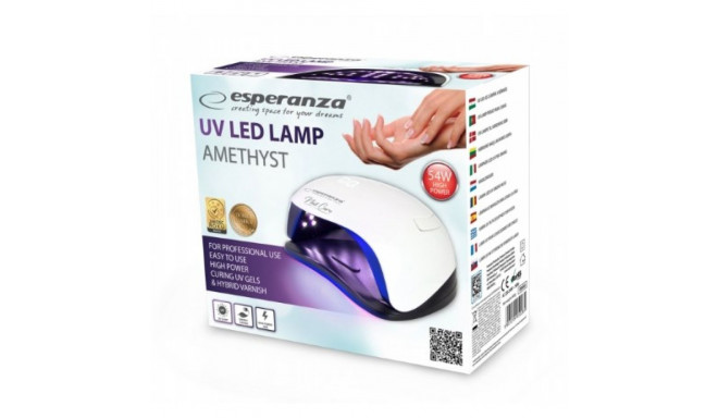 Nail Dryer - Esperanza Ebn005 Uv + LED 54w, White