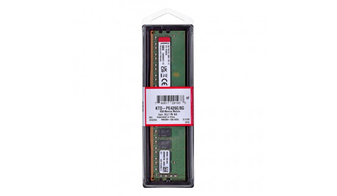 Memory Module - Kingston 8GB Ddr4 Ecc Gray