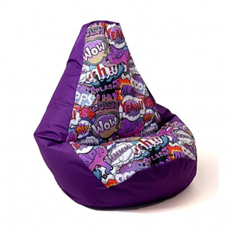 Bean Bag Chair - Sako Pouffe L 105 X 80, Purple