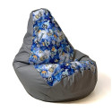 Sack Pouffe - Sako Pouffe Pearl Print Grey Spaceship Xl