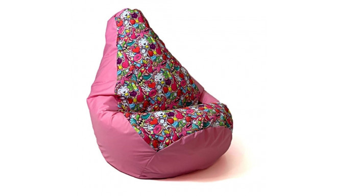 Beanbag - Sako Bag Pouffe Pearl Print Pink Xl 130x90cm