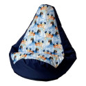 Beanbag - Sako Frozen L 105x80cm Navy Blue