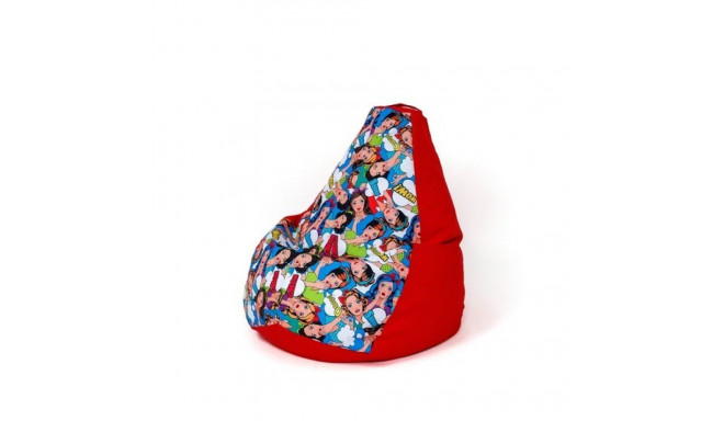 Bean Bag - Sako Bag Red Pear Pattern XXL 140 x 100 cm