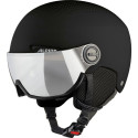 Ski Helmet - Alpina Arber Q Lite Visor Black Matt 58-61 cm