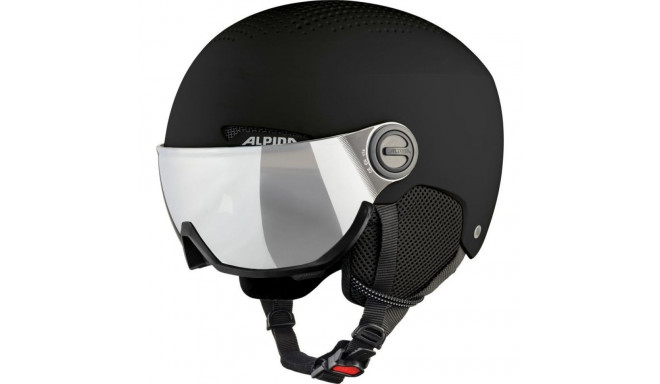 Ski Helmet - Alpina Arber Q Lite Visor Black Matt 58-61 cm