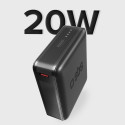 10,000 mAh power bank with Power Delivery technology Black