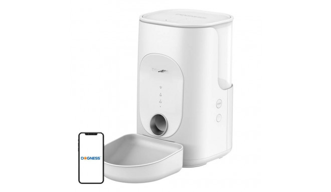 Dogness F16 WiFi 5G 4L smart food dispenser with plastic bowl (white)
