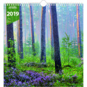 Seinakalender- Looduse värvid ART (330x345mm), kahe spiraaliga 2025a.