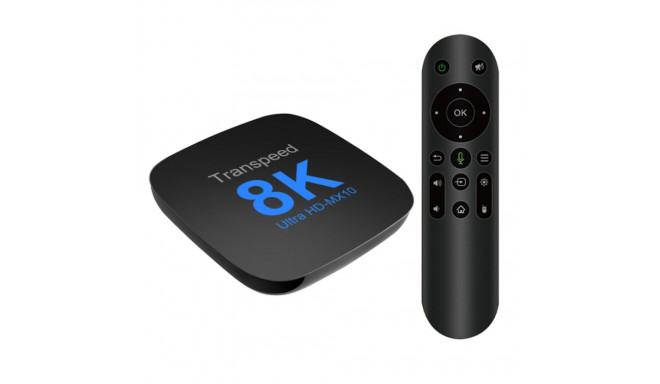 Tvix MX10 8K Media Player Smart TV Box 2GB + 16GB Android 13  Bluetooth / Wi-Fi 5 Black