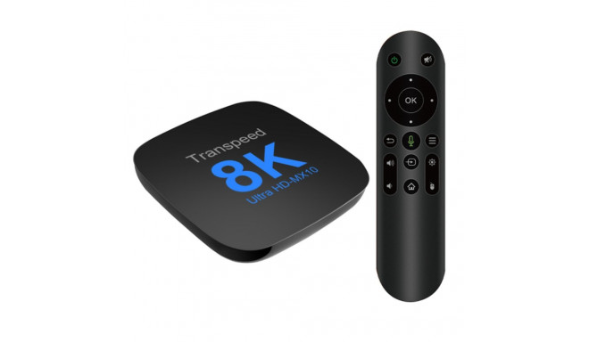Tvix MX10 8K Медиаплеер Умная TV Box 2GB + 16GB Android 13 Bluetooth / Wi-Fi 5 Черный