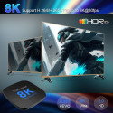 Tvix MX10 8K Media Player Smart TV Box 2GB + 16GB Android 13  Bluetooth / Wi-Fi 5 Black