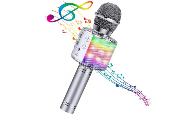 Bemi M85 Karaoke Lastele ja Täiskasvanutele Naljakas Mikrofon Kõlaritega ja Salvestus Micro SD USB B