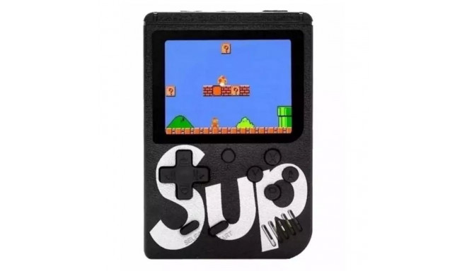 SUP R1 8bit Portable Retro Game console with 400 games 3'' LCD with TV RCA cable Black