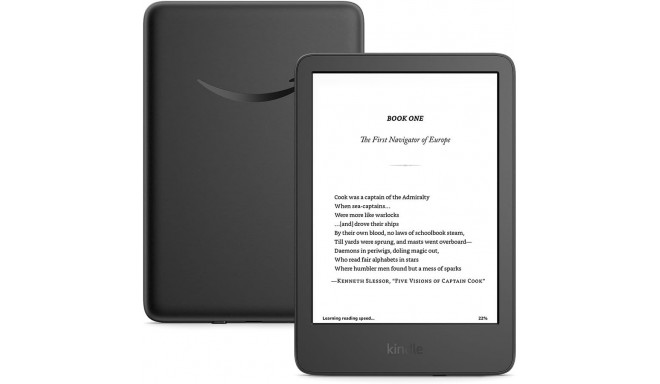 Amazon Kindle 2024 11th Gen 16GB WiFi, must (avatud pakend)