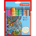 Stabilo ink pen Pen 68 18pcs