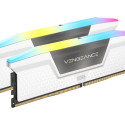 CORSAIR VENGEANCE RGB 32GB 2x16GB DDR5 5200MHz DIMM Unbuffered 40-40-40-77 XMP 3.0 White Heatspreade