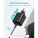 "Anker 336 Charger 67W 1 x USB-A 2 x USB-C black"