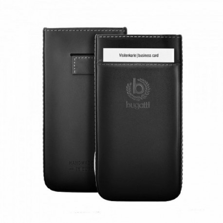 Bugatti PurePremium universaalne nahkkohver Samsung I9500 Galaxy S4 must