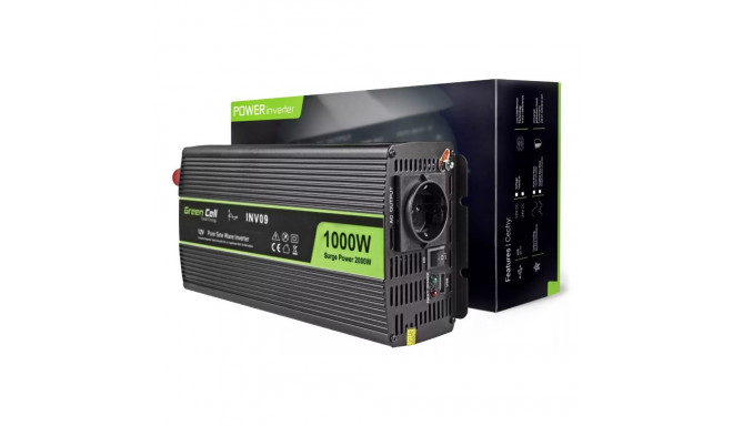 Green Cell INV09 Aдаптер питания / инвертор Авто 1000W