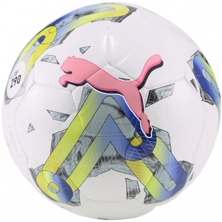 Puma jalgpall Orbita 5 Hybrid Lite 290 83785 01 5, valge-roheline-roosa