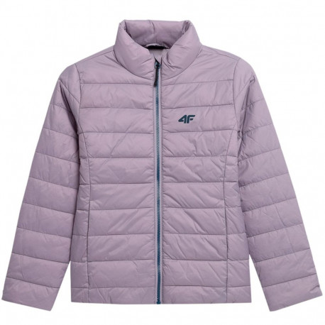 Girls' down jacket 4F light purple 4FJSS23TDJAF073 52S 140cm