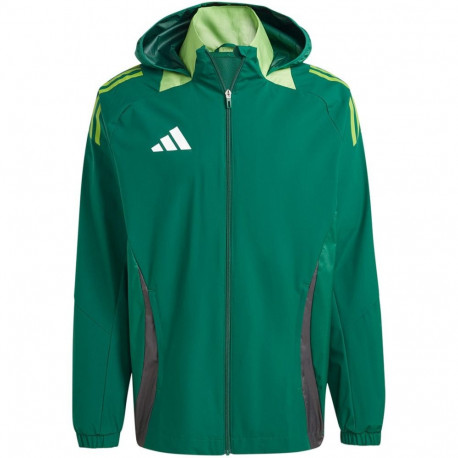 Adidas meeste võistlusjope Tiro 24 IR9521 S ilmastikukindel, roheline
