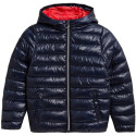 Girls' jacket 4F navy blue HJZ21 JKUDP001 31S 122cm