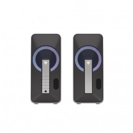 Genesis kõlarikomplekt Helium 100 BT RGB 10W 2.0 Bluetooth, must, hõbedane