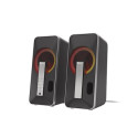 GENESIS Helium 100 BT RGB speaker set 10 W PC/Laptop Black, Silver 2.0 channels Bluetooth