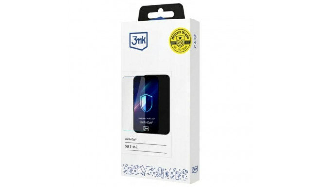 3MK ComfortDuo läbipaistev Sam A16 karastatud klaas + läbipaistev ümbris, 2-ühes komplekt