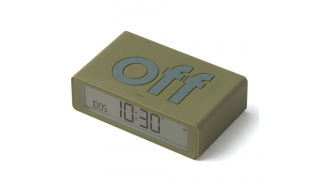 Lexon Flip Mini Dual-Sided Alarm Clock khaki LR158K9