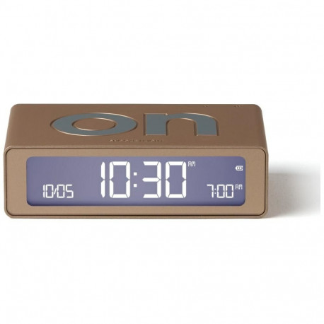 Lexon Flip Mini Dual-Sided Alarm Clock soft gold LR158D1