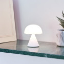 Lexon Mina Mini LED lamp glass white/glossy white LH60WG