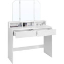 Glamour Dressing table with three-part mirror 100 cm GLAMOUR