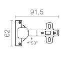 Hing EDM 85656 BC12 Metall Teras Nurgariiul 90º