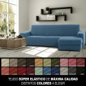 Chaise longue cover with short right arm Sofaskins NIAGARA 210 - 340 cm - Fuchsia