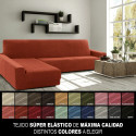 Cover for chaise longue with long left arm Sofaskins NIAGARA 210 - 340 cm - Fuchsia