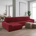 Cover for chaise longue with long left arm Sofaskins NIAGARA 210 - 340 cm - Fuchsia