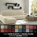 Cover for chaise longue with long left arm Sofaskins NIAGARA 210 - 340 cm - Fuchsia