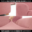 Cover for chaise longue with long left arm Sofaskins NIAGARA 210 - 340 cm - Fuchsia