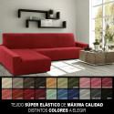Cover for chaise longue with long left arm Sofaskins NIAGARA 210 - 340 cm - Fuchsia