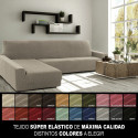 Cover for chaise longue with long left arm Sofaskins NIAGARA 210 - 340 cm - Fuchsia