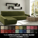 Cover for chaise longue with long left arm Sofaskins NIAGARA 210 - 340 cm - Fuchsia