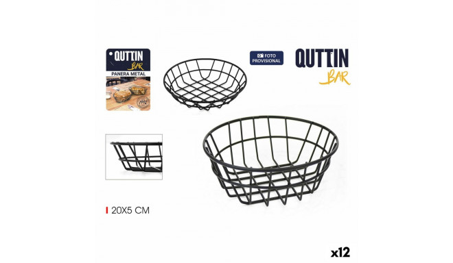 Breadbasket Quttin Metal Circular 20 x 5 cm 4 mm (12 Units)
