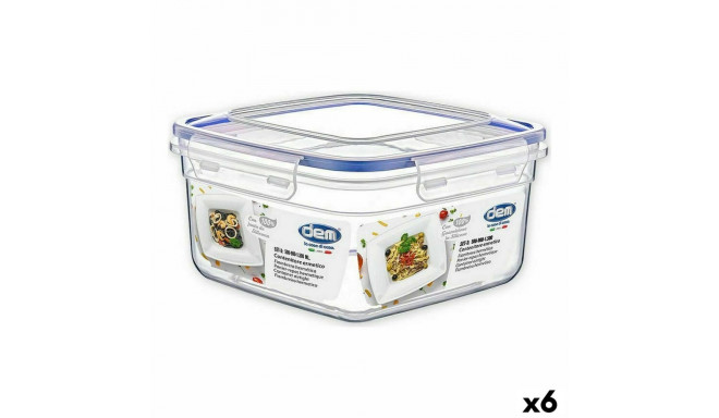 Set of lunch boxes Dem Hermetic 3 Pieces 500 ml 18 x 18 x 10 cm (6 Units)