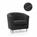 Armchair slipcovers Sofaskins NIAGARA 1 place - Black