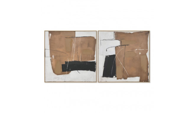 Glezna Home ESPRIT Abstrakts Urbāns 100 x 4 x 100 cm (2 gb.)