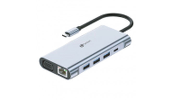 USB Hub LEOTEC LEDS01 Grey 100 W