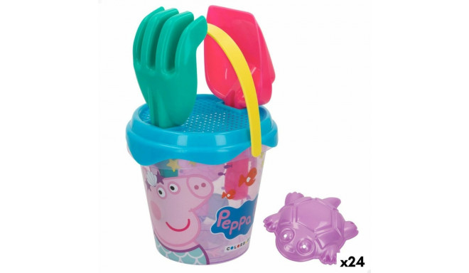 Rannalelude komplekt Peppa Pig 14 x 12,5 x 14 cm (24 Ühikut)